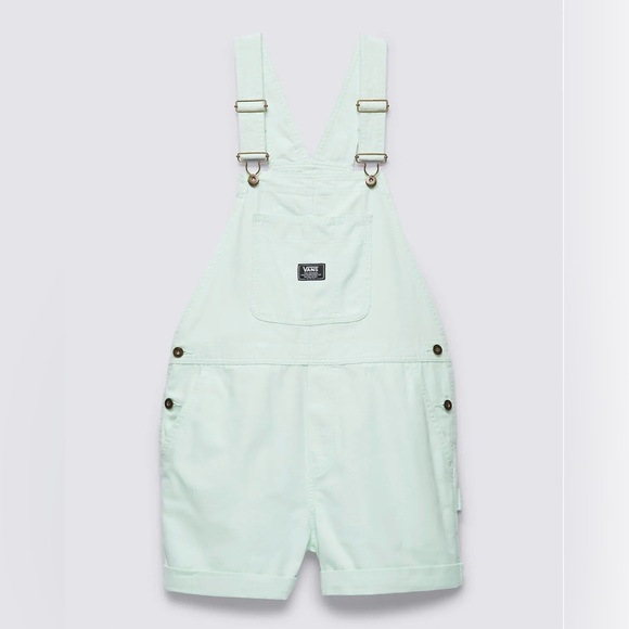 Vans Womens Ground Work Shortall. Clearly Aqua, Size XS - Picture 4 of 7